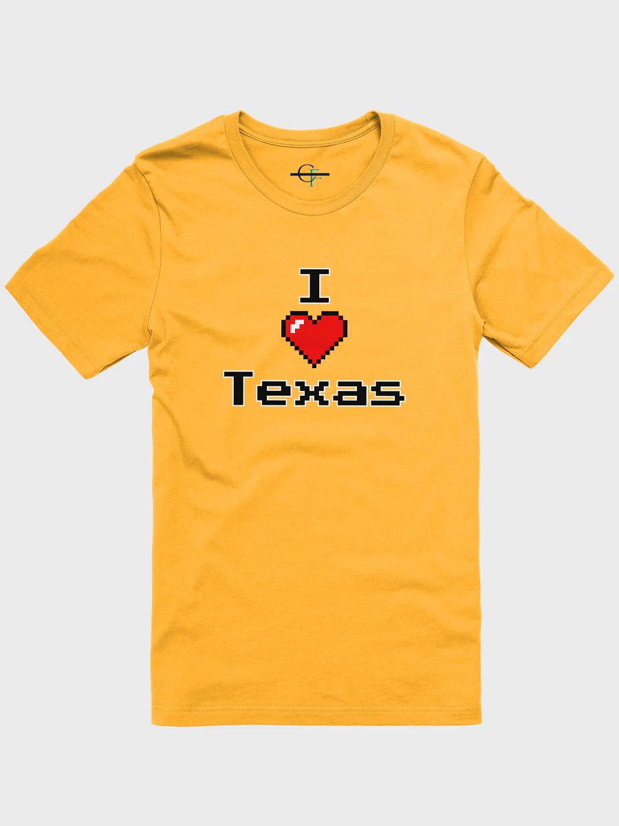 Pixelated "I ❤️ Texas" Bella+Canvas Unisex Tee product image (1)