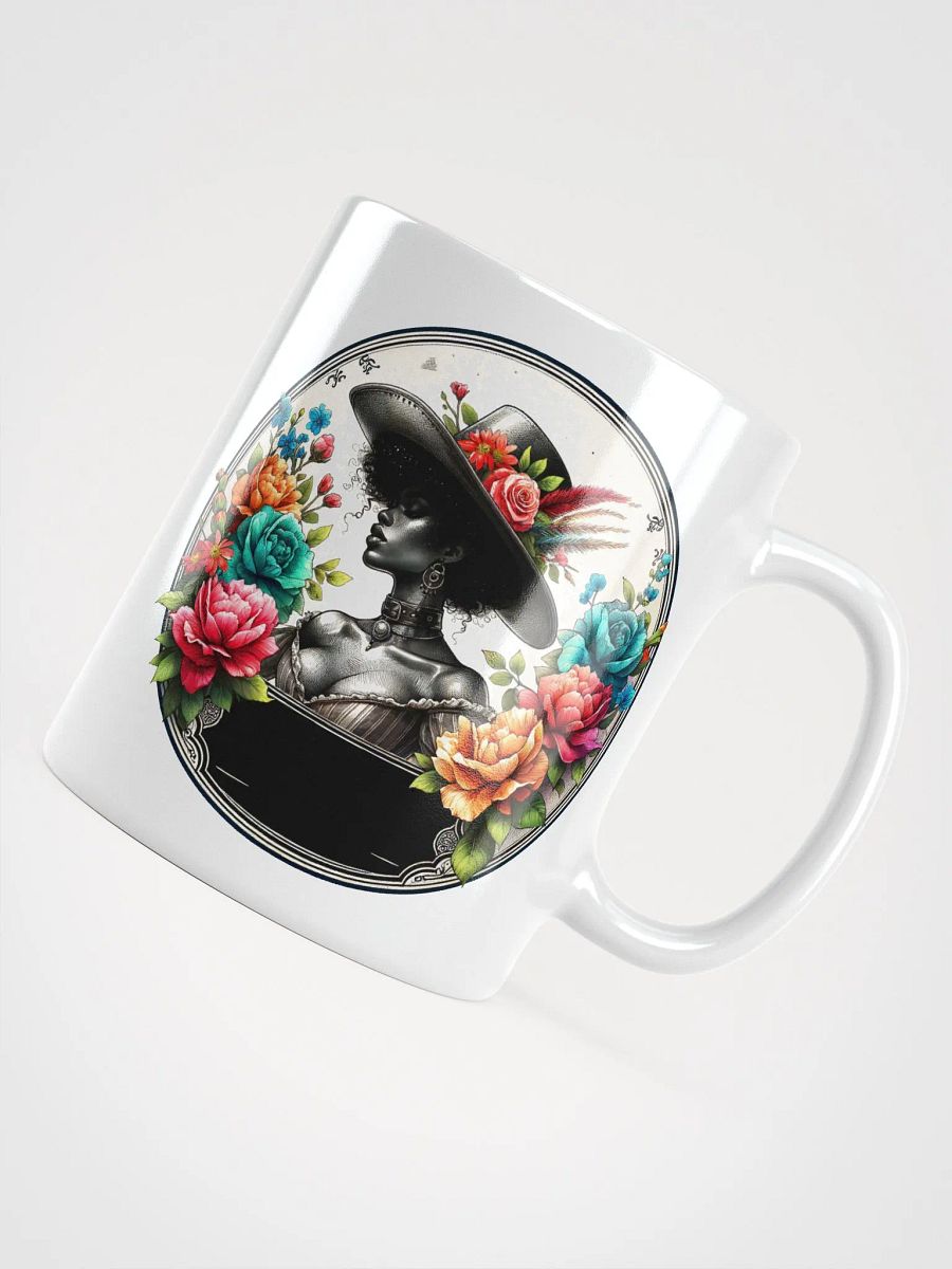 Floral Elegance White Glossy Mug product image (1)