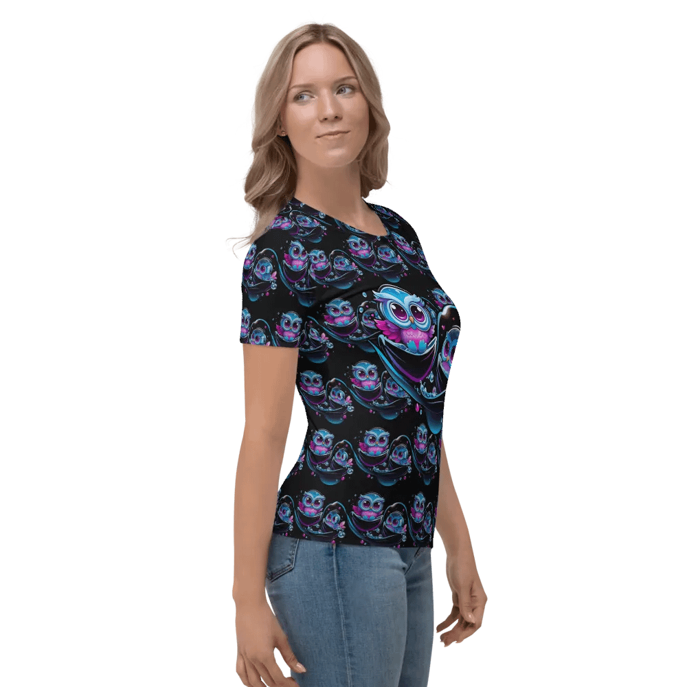 Kawaii Owls All Over Print T-shirt product image (5)