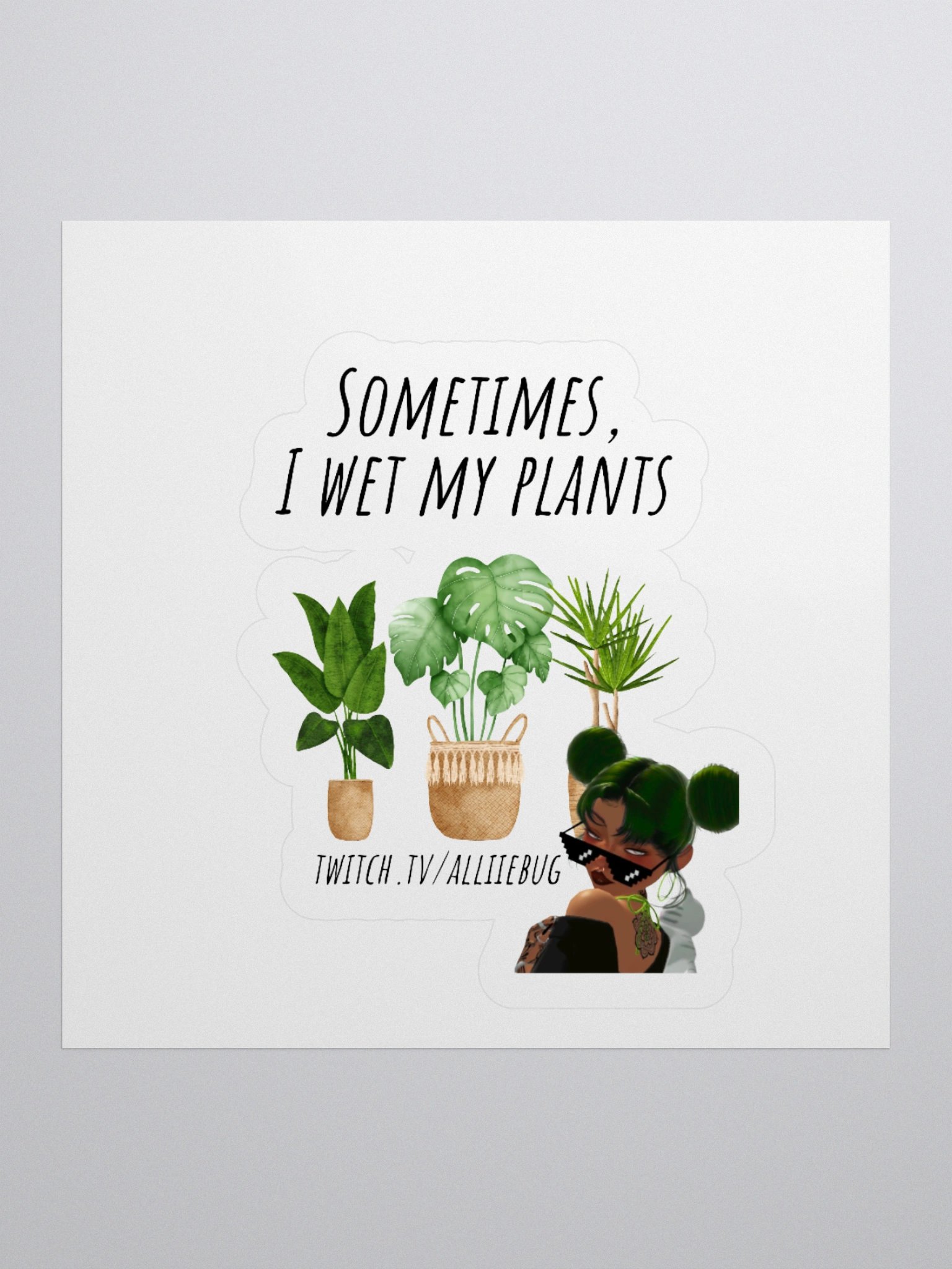 I Wet My Plants Sticker product image (3)