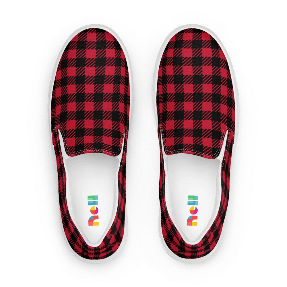 Plaid Paradise Slip-On Canvas Shoes product image (1)