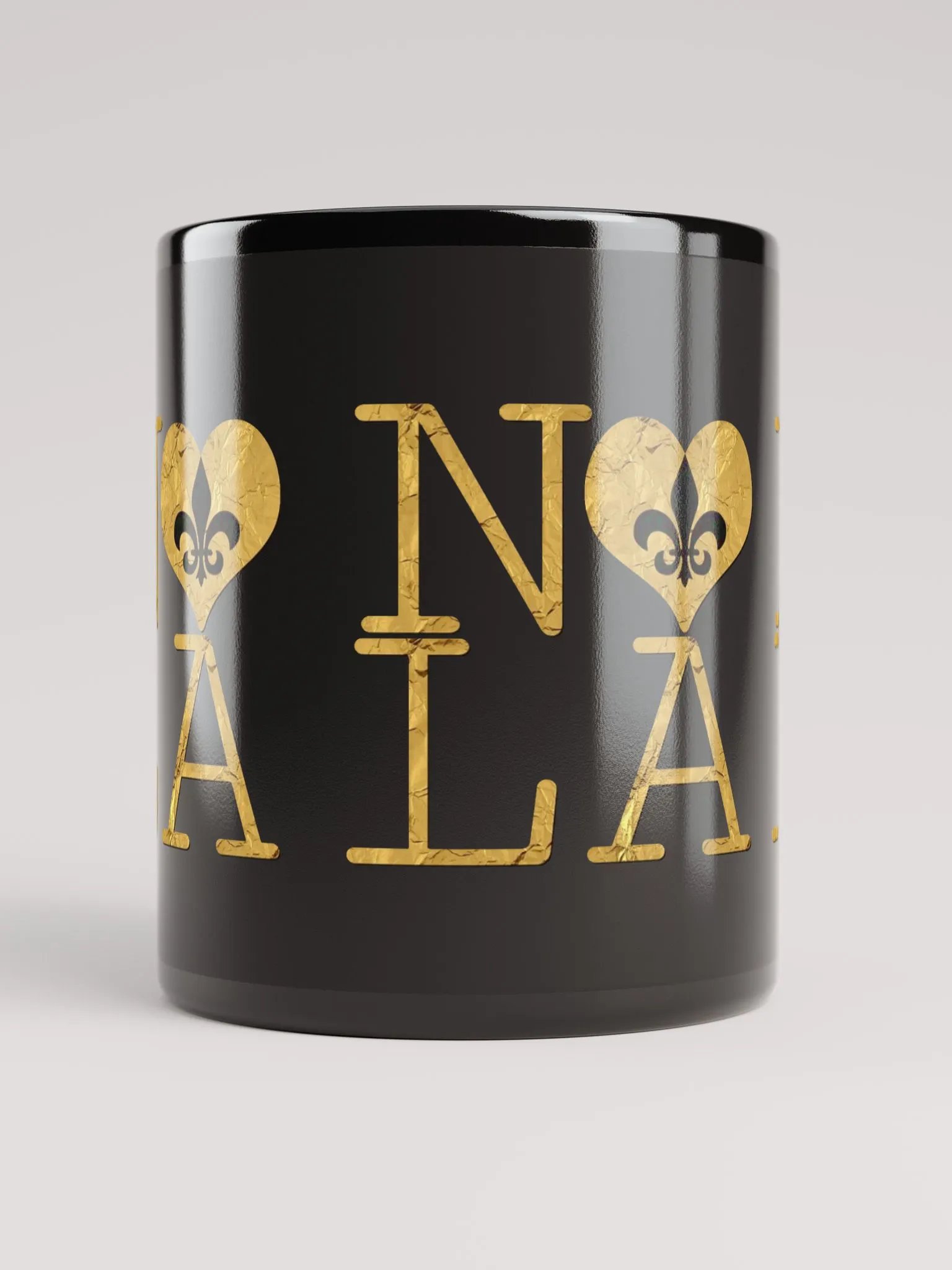 I LOVE NOLA **BIGSHOT MUG** (BLACK & GOLD EDITION FULL GOLD WRAP) product image (5)