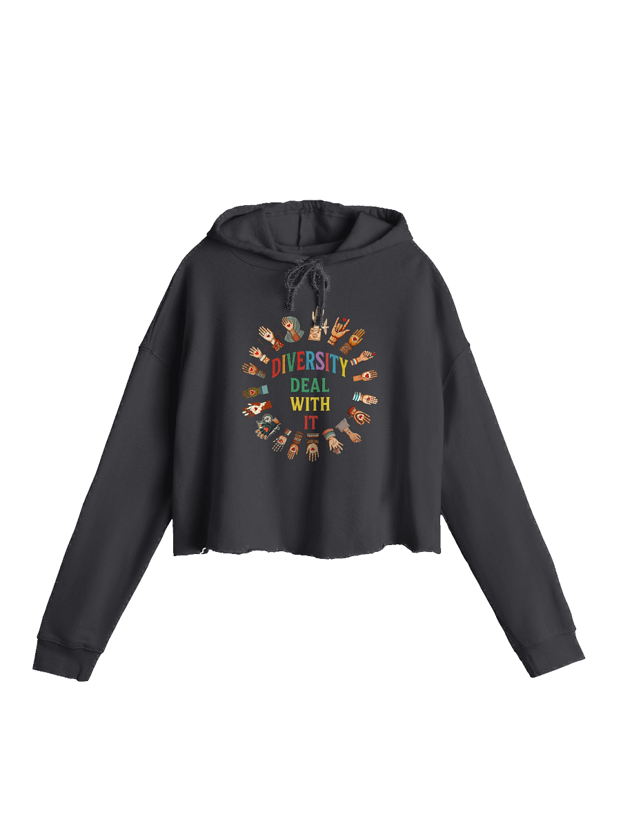 Diversity Deal With It Crop Hoodie product image (1)