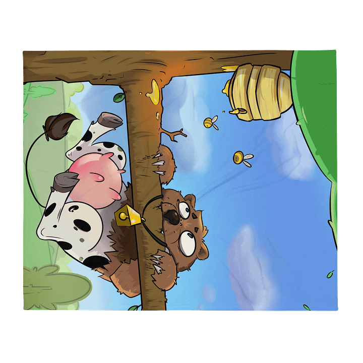 Hang In There Cowbear Blanket product image (2)