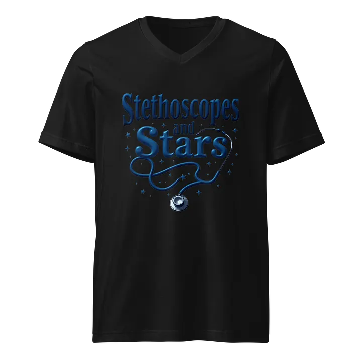 Stethoscopes and Stars V-Neck Tee product image (1)