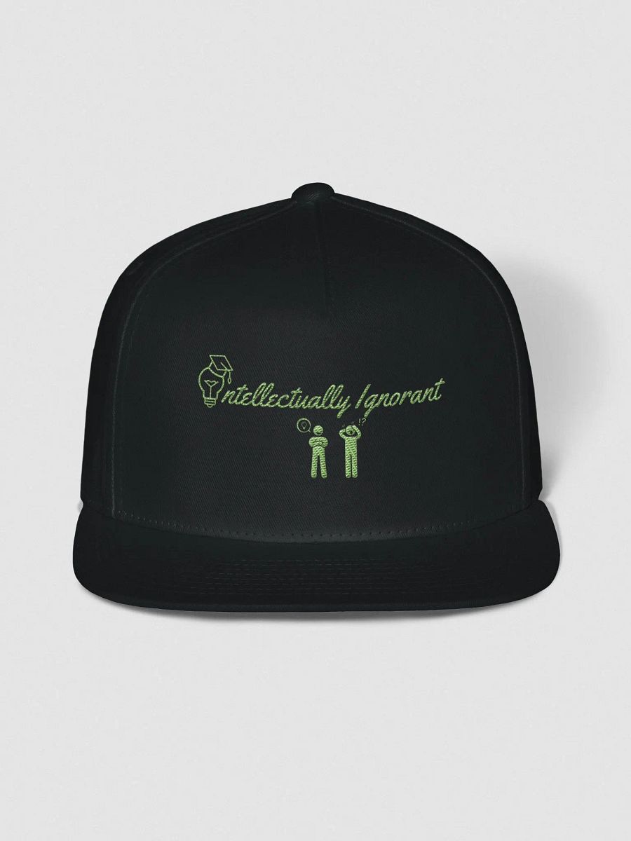 Intellectually Ignorant ( GREEN LOGO) Snapback hat product image (1)
