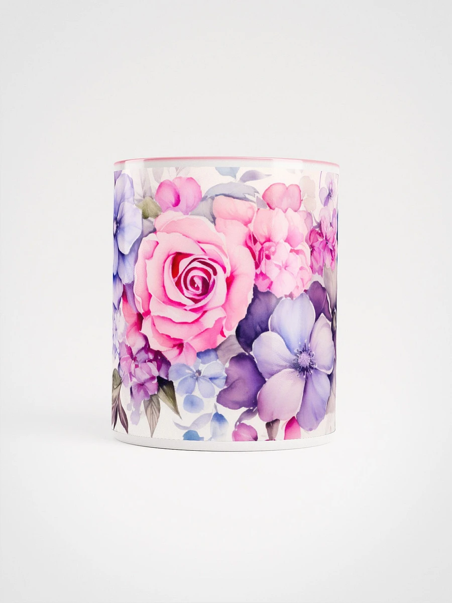 Pink and Purple Foral Mug product image (5)