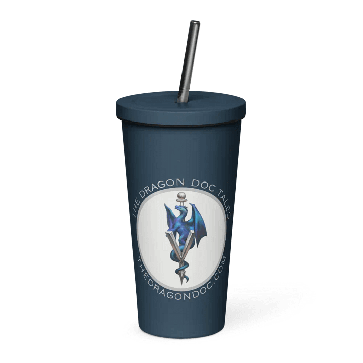 Dragon Doc 20 oz Insulated Steel Tumbler (Blue): Cooler Than a Frost Dragon’s Breath product image (1)