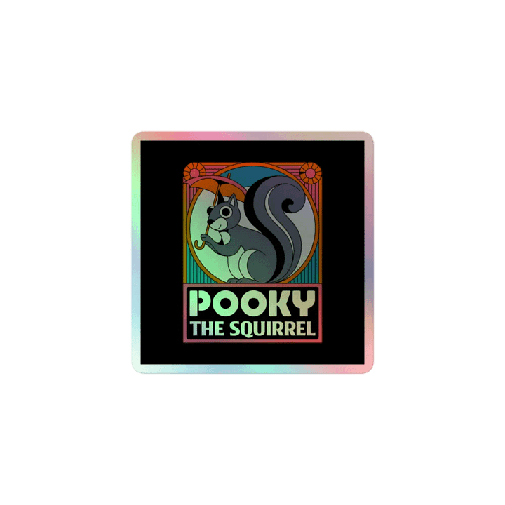 Pooky's Holographic Squirrel Sticker Set product image (1)