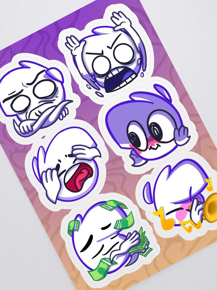 Invisoguy Emote Sticker Sheet #2 product image (1)