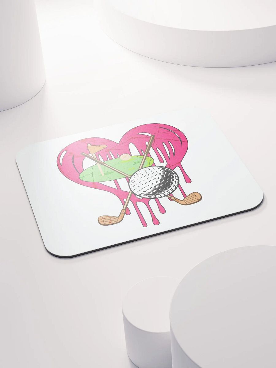 Heart Golf Ball Lover Mouse Pad product image (4)