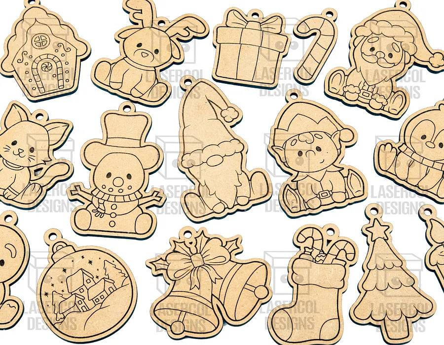Christmas Ornaments - Laser Cut Files product image (3)