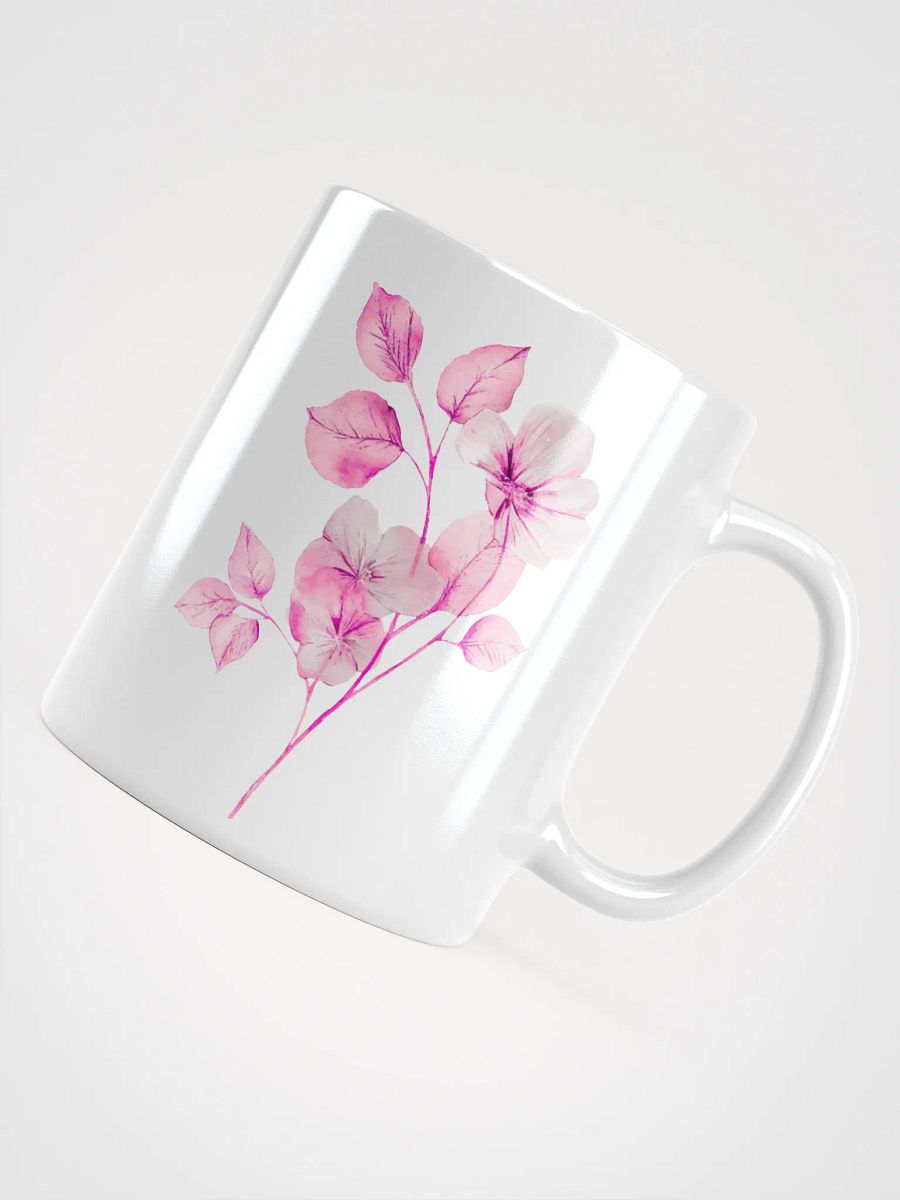 Pink Watercolor Plant Mug product image (10)