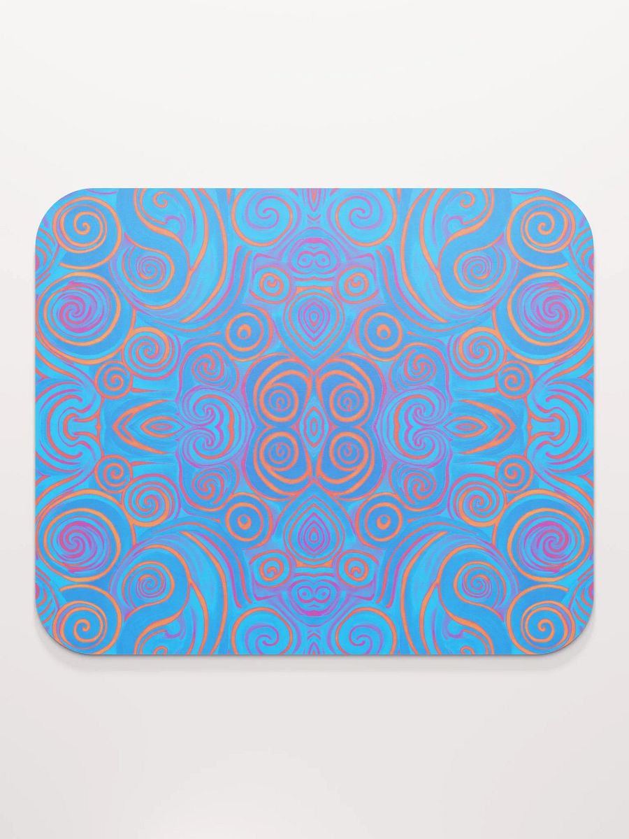 Funky Blue Dreams Liquid Tie-Dye Classic Mouse Pad product image (3)