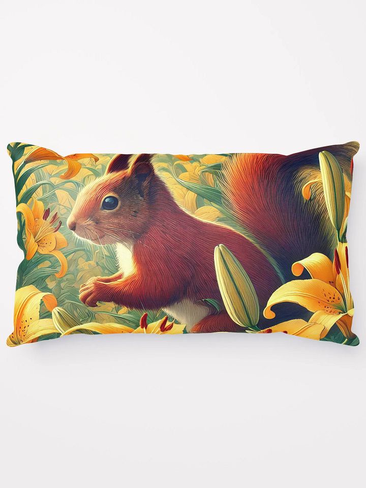 Squirrel&Lilies Decorative Pillow product image (1)