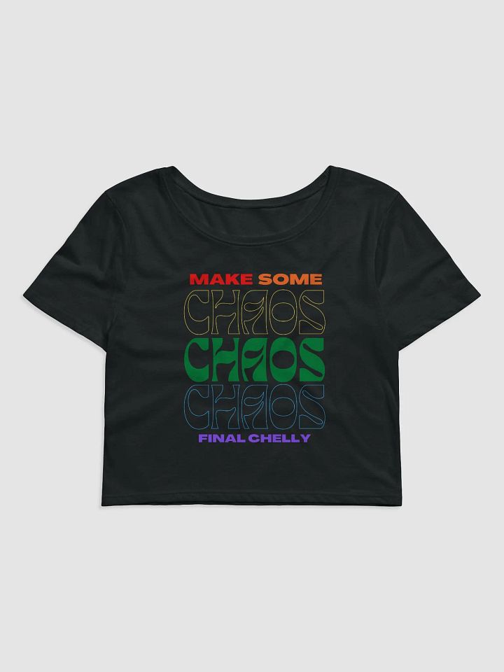 Pride Make Some Chaos Womens Printed Crop Top product image (1)