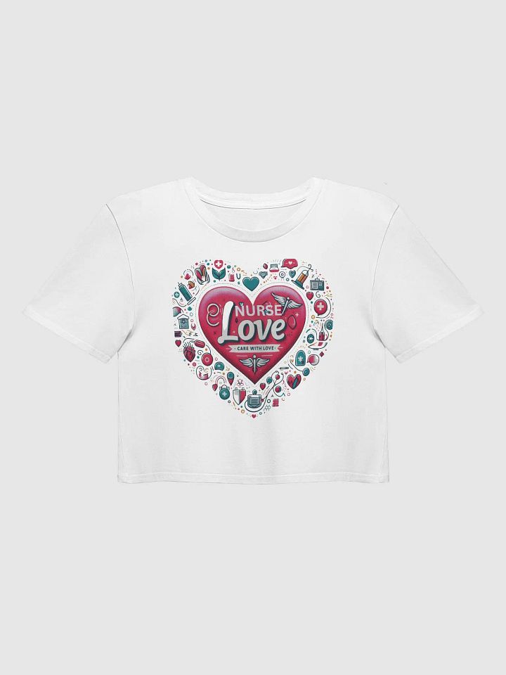 Nurse Love Heart Medical Crop Top product image (2)