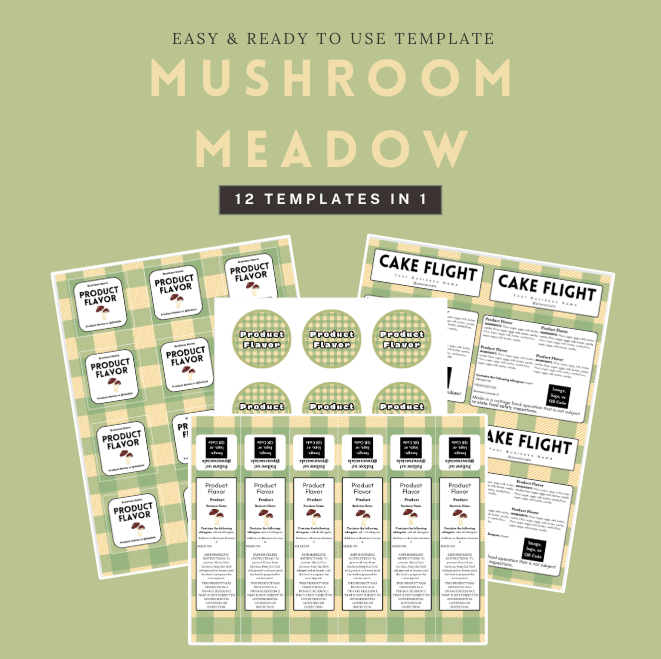 Mushroom Meadow Plaid Template Bundle product image (1)