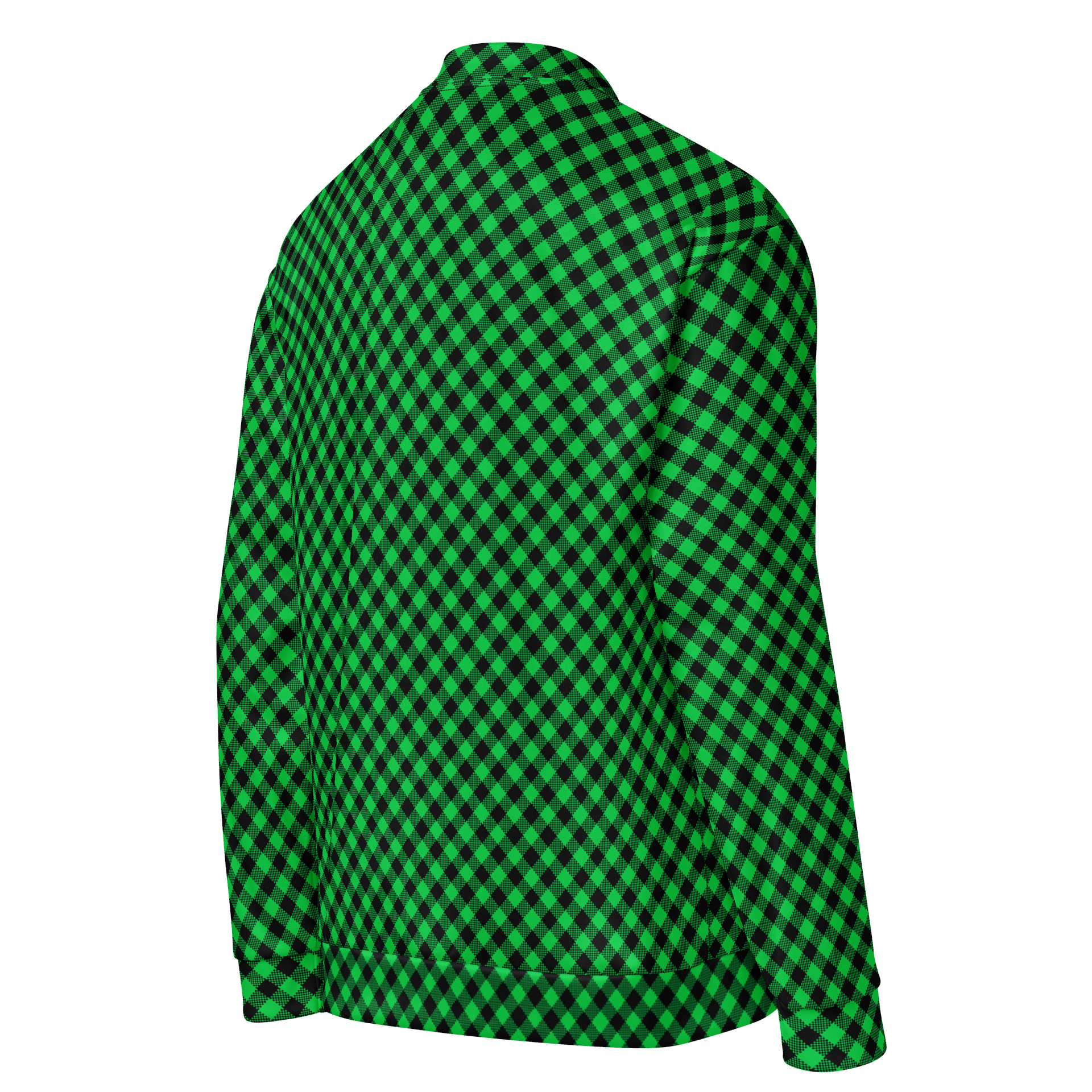 Customizable Plaid Power Bomber Jacket product image (4)