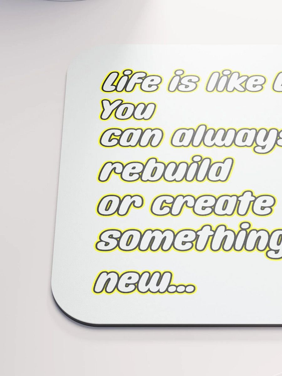 Life is like Lego Mouse Mat 2 product image (6)