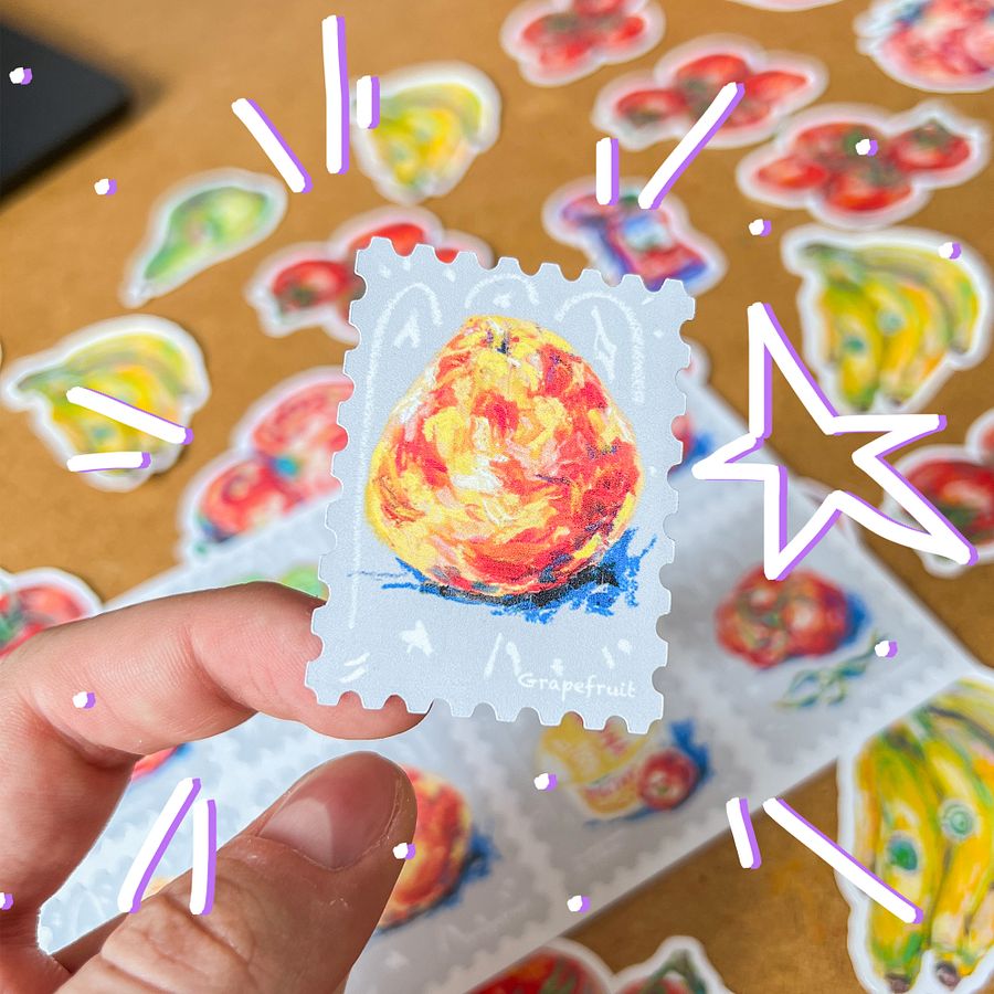 POST STAMPS stickers set product image (4)