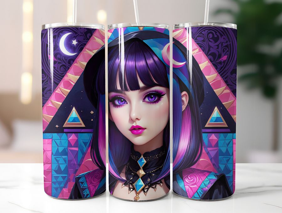 Mystic Girl 20 oz Skinny Stainless Steel Tumbler - v1 product image (2)