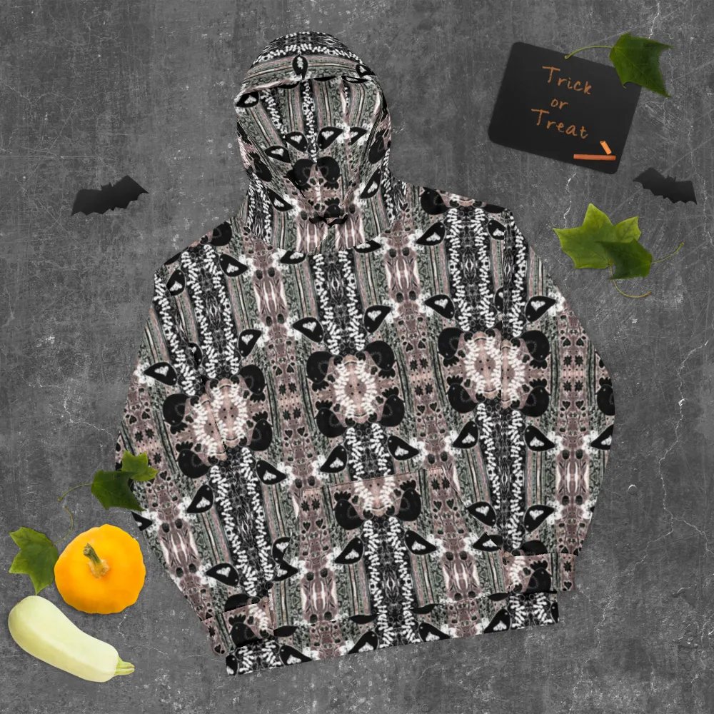 Abstract Floral Birds Unisex All Over Print Pull Over Hoodie product image (10)