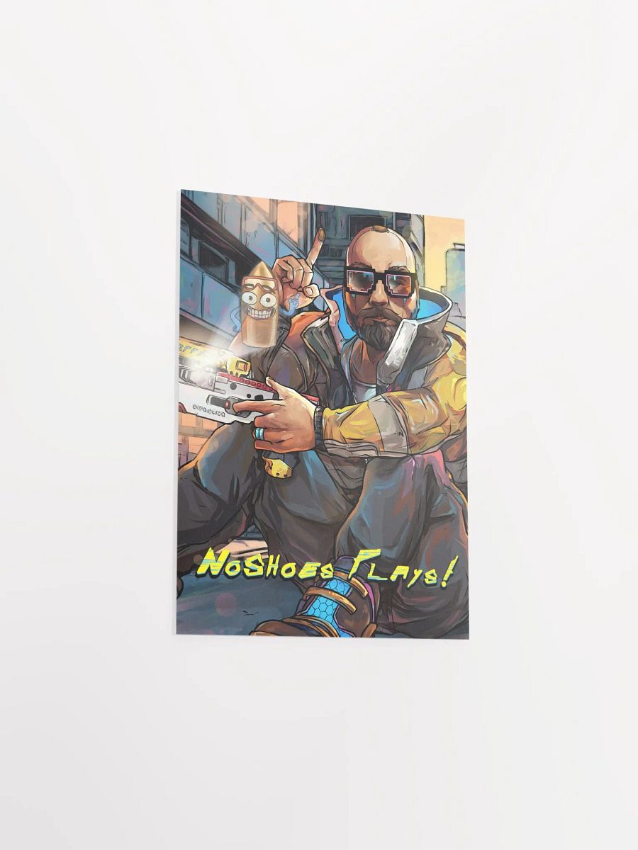 NoShoes Plays, but it's CyberPunk Poster product image (3)