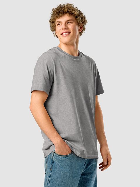 Photo showing Stanley/Stella Unisex Organic Ribbed Neck T-Shirt
