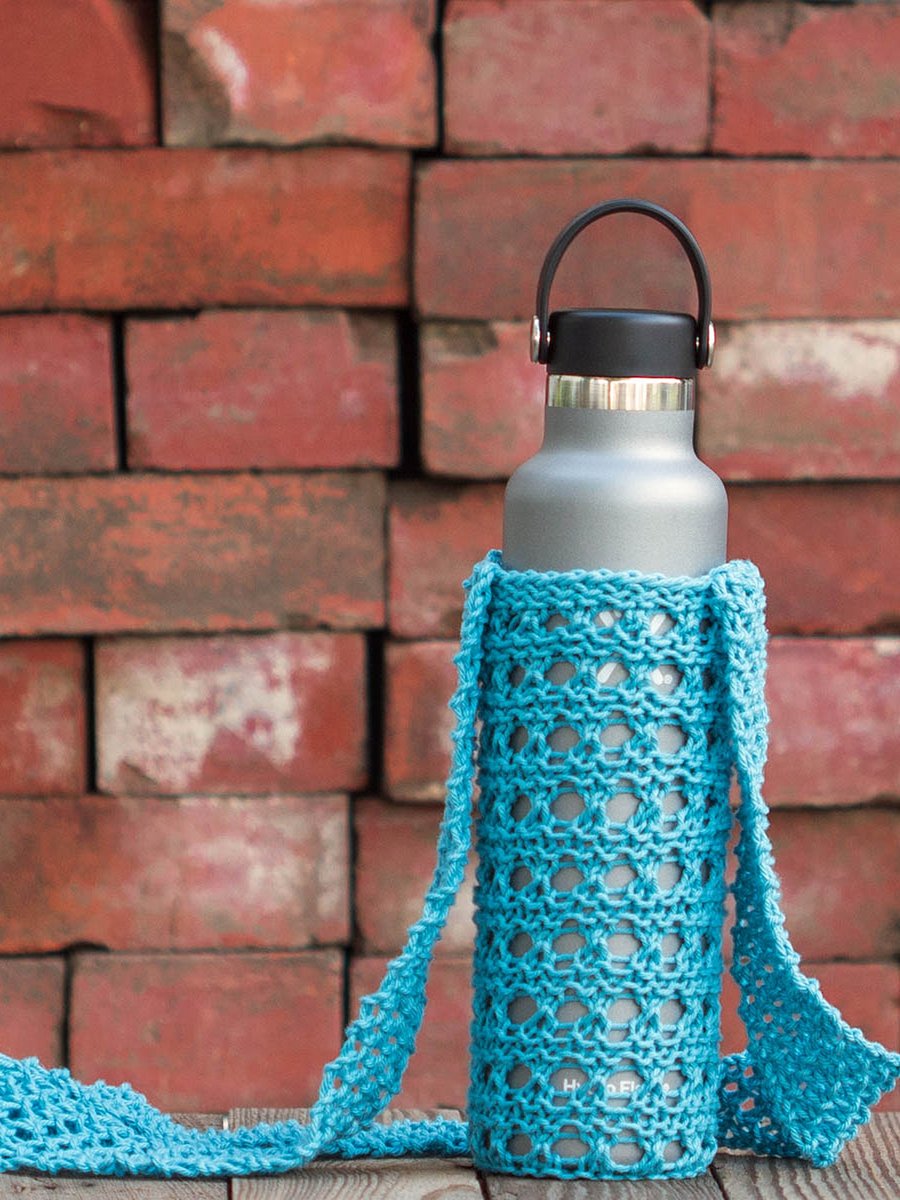 Steel Water Bottle Holder Knitting Pattern - Blissful product image (1)