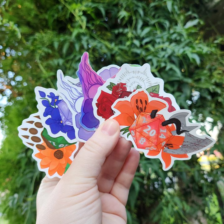 Gale Dekarios Inspired DND Die Sticker Holo product image (2)