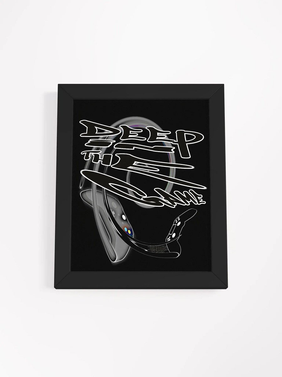Deep In The Game - Framed - Black - High-Quality Poster product image (1)