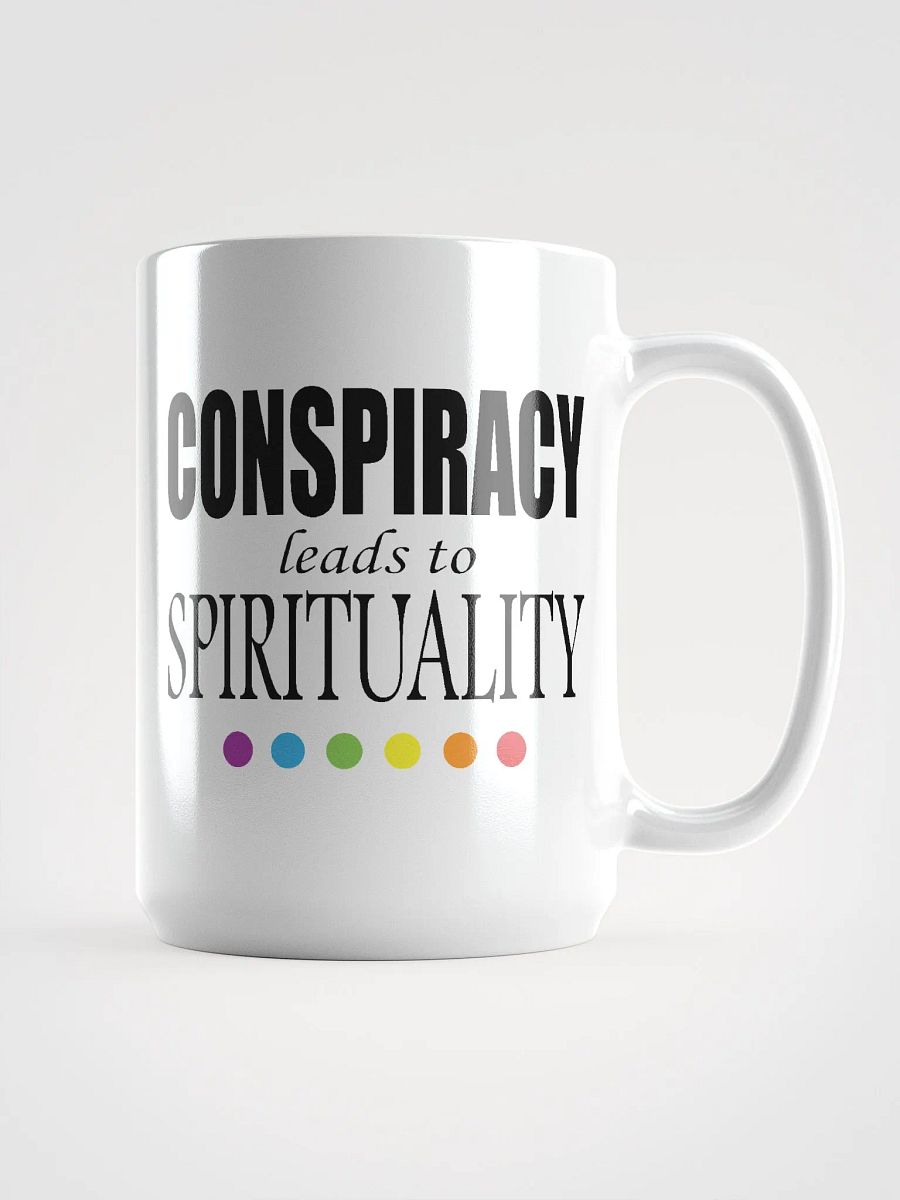 Conspiracy Leads To Spirituality - White Glossy Mug product image (1)