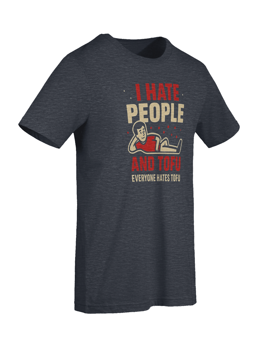 Women's I Hate People And Tofu T-Shirt – Funny Fallout-Style Graphic Tee | Sarcastic Humor Shirt product image (9)