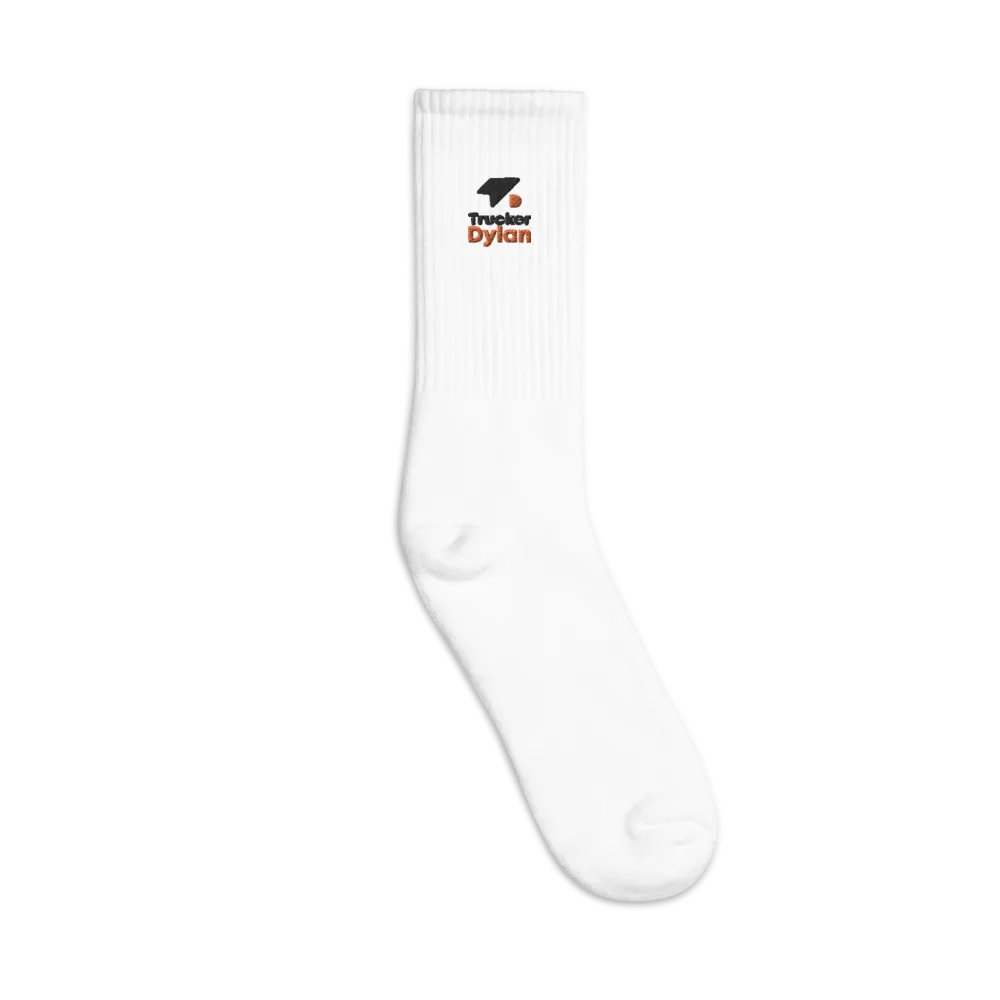 First Edition: TruckerDylan Socks with Logo in Black & Orange product image (4)