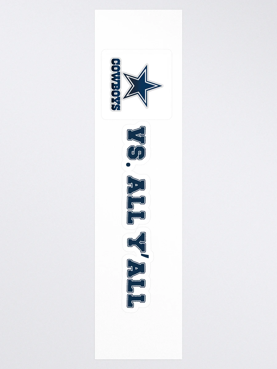 Cowboys Vs. All Y'all Texas Football Rivalry Design product image (3)