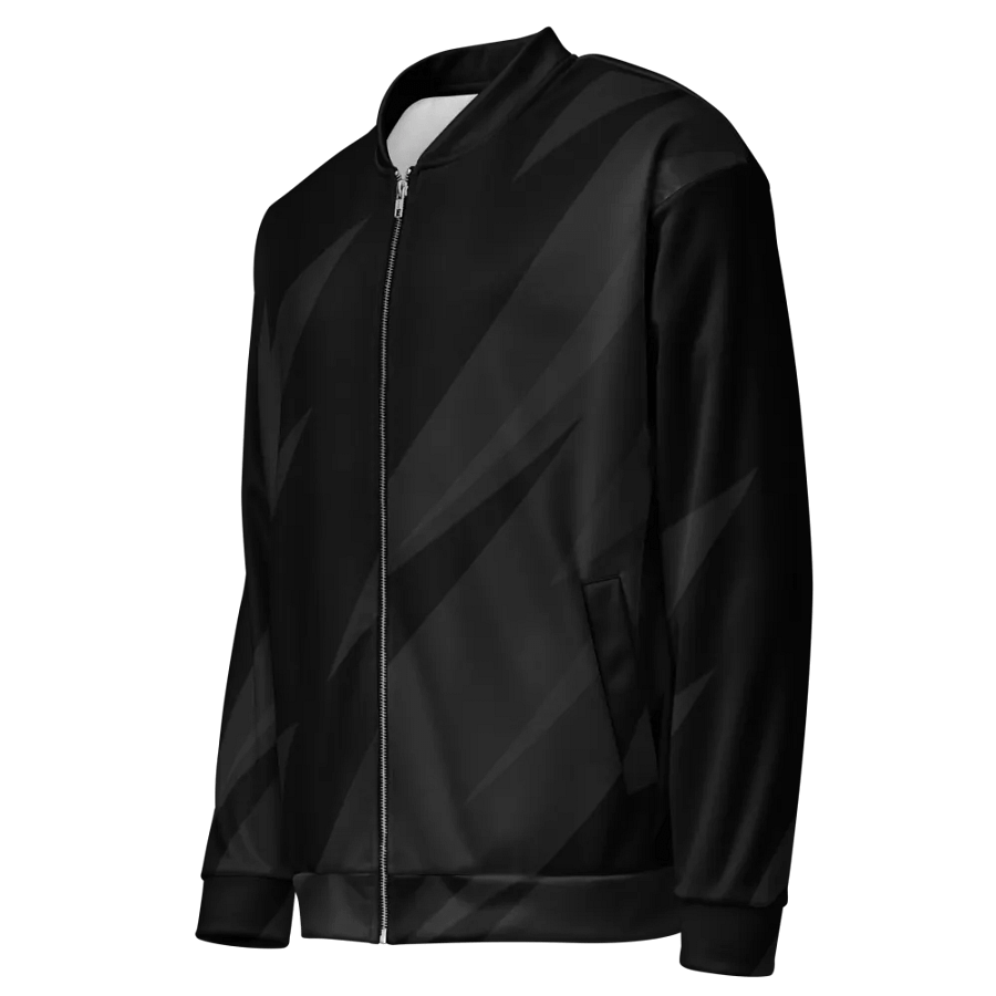 Shadowed Geometric Allure Bomber Jacket product image (5)
