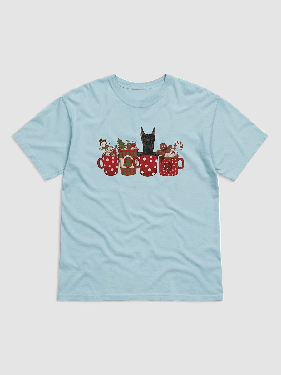 Cute Great Dane in a Christmas Cup T-Shirt | Funny Christmas Pup in a Cup product image (9)