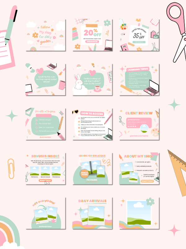 Whimsical MRR/PLR Etsy Product Images product image (2)