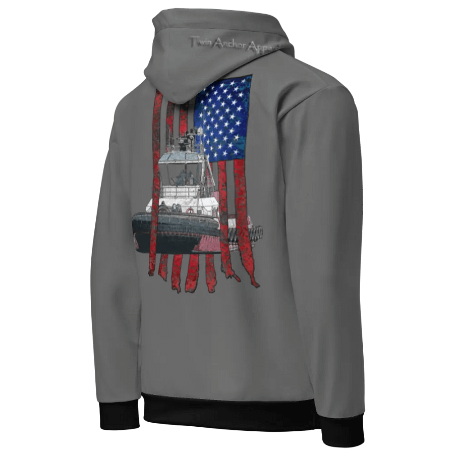 Gray Athena Tug & CE Flage Hoodie product image (9)