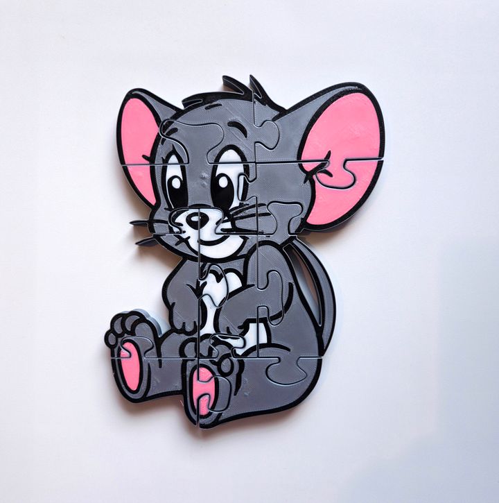 Mouse 3D Printed Jigsaw Puzzle – A Playful & Creative Puzzle for Kids! product image (1)