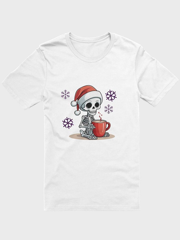 Cozy Christmas Skeleton T-Shirt product image (1)