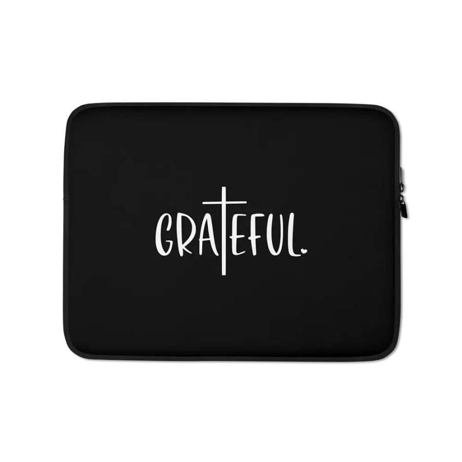 Grateful Cross Design Laptop Sleeve product image (1)