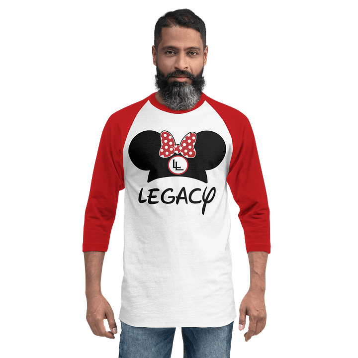 Legacy Disnerd Bow Raglan | White/Red product image (2)