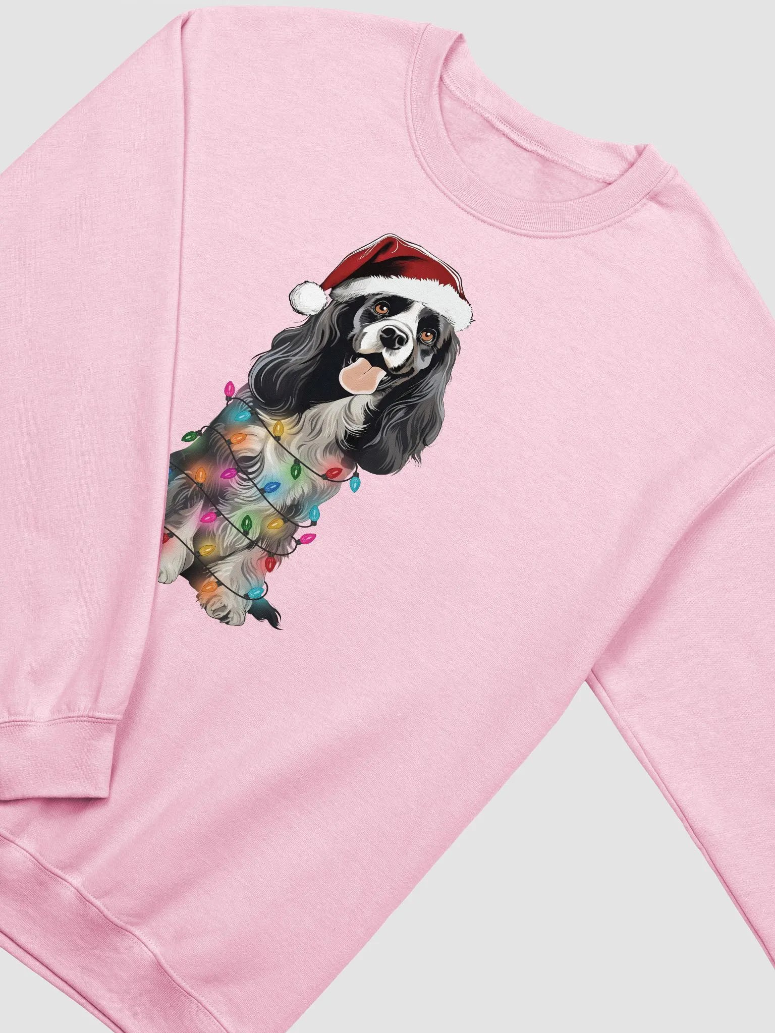 Funny Cocker Spaniel Christmas Sweatshirt for Cocker Spaniel(Black & White) Paw-rents product image (14)