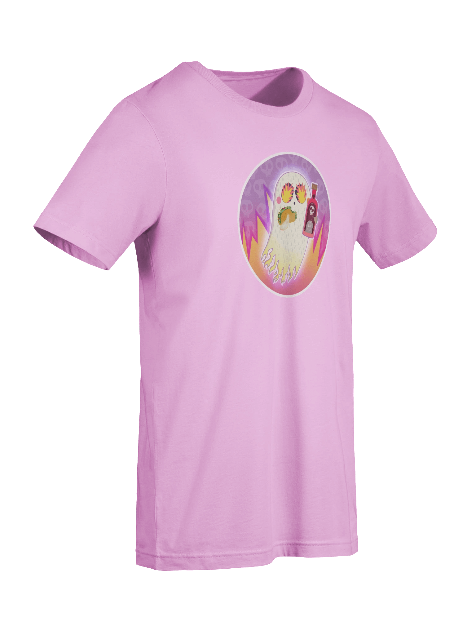 Pastel Little Ghost Hot Sauce Taco - T-Shirt product image (90)