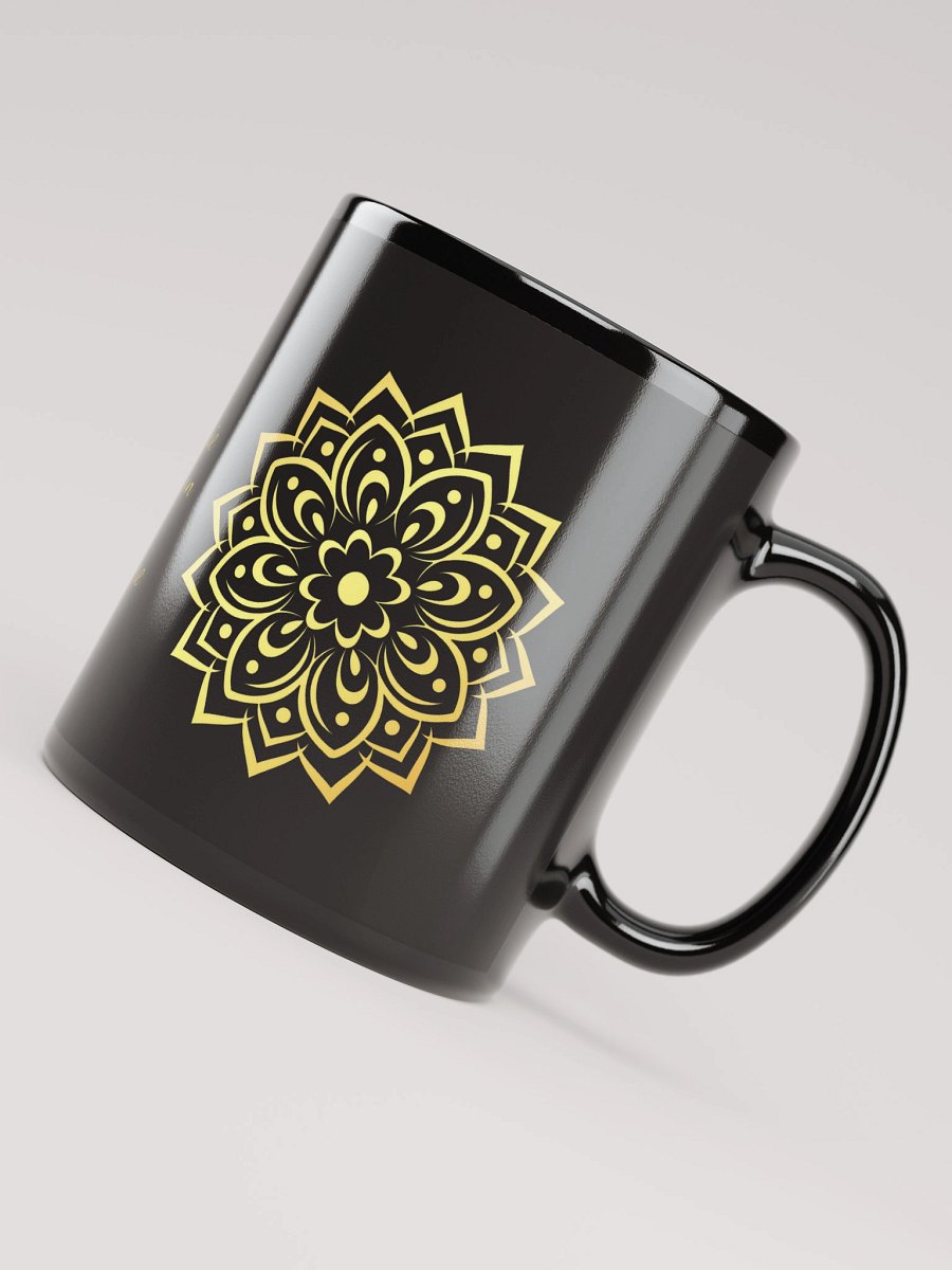 Mug Noir et Doré - Mandala - Cadeau Zen product image (4)
