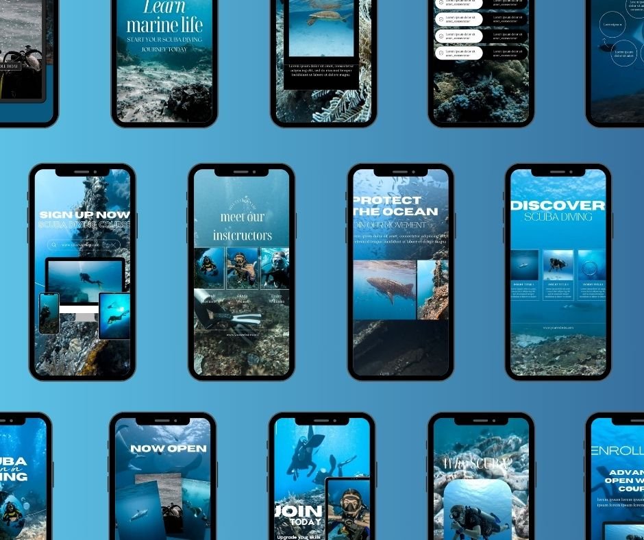 Scuba Diving Template Bundle for Reels and Stories product image (5)