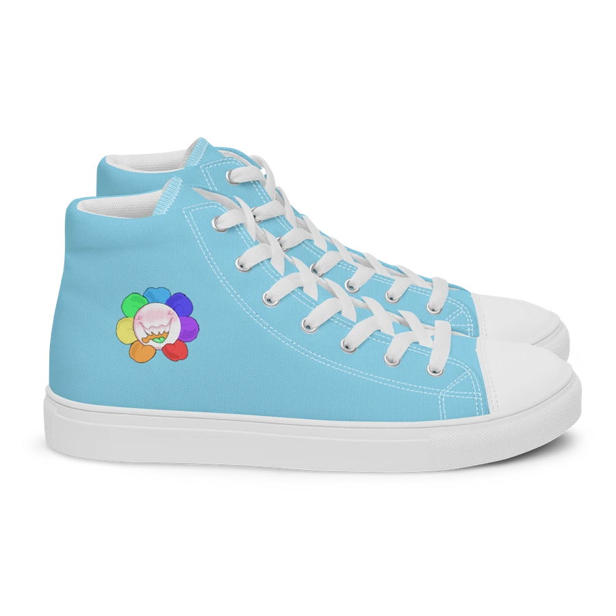 Pastel Blue and White Flower Sneakers product image (15)