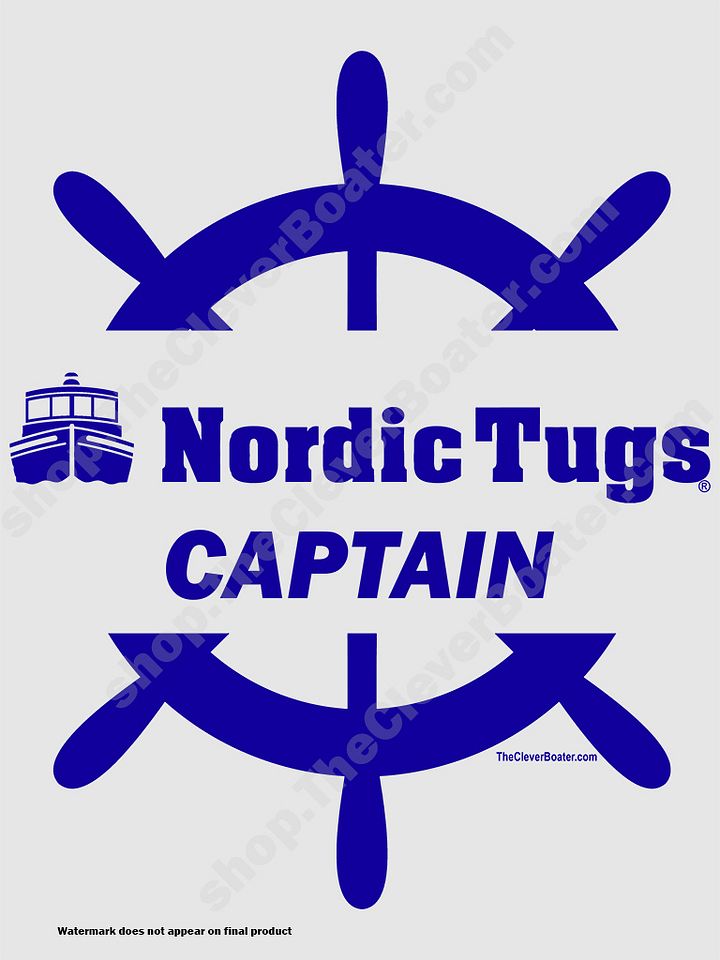 Nordic Tug Captain - T-Shirt - Light Shirt w/Blue Logo product image (2)